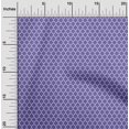 thumbnail image 2 of oneOone Popeline de Coton Violette Tissu Trèfle Matière de Robe Tissu Imprimé Tissu au Mètre 56 Pouces de Large, 2 of 4