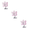 thumbnail image 2 of Maytalsory Color Changing Lighted Rose Lamp Remote Control Energy Saving Artificial Bonsai Tree Lights Gift For Any Occasion pink black rod 3Set, 2 of 6