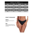 thumbnail image 3 of Ocean Blues Women's High Leg Bikini Bottom Mid Rise Swim Bottom Cheeky Black Bathing Suit Bottom, Size S, 3 of 7