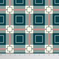 thumbnail image 1 of Soimoi Decorative 44 Inches Wide Check Printed 105 GSM polyester Satin Fabric For Sewing By The Yard - Teal Green, 1 of 1