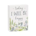thumbnail image 2 of Collins Painting Inspirational Mini Wood Block Sign, 4" (Today I Will Be Happy), 2 of 4