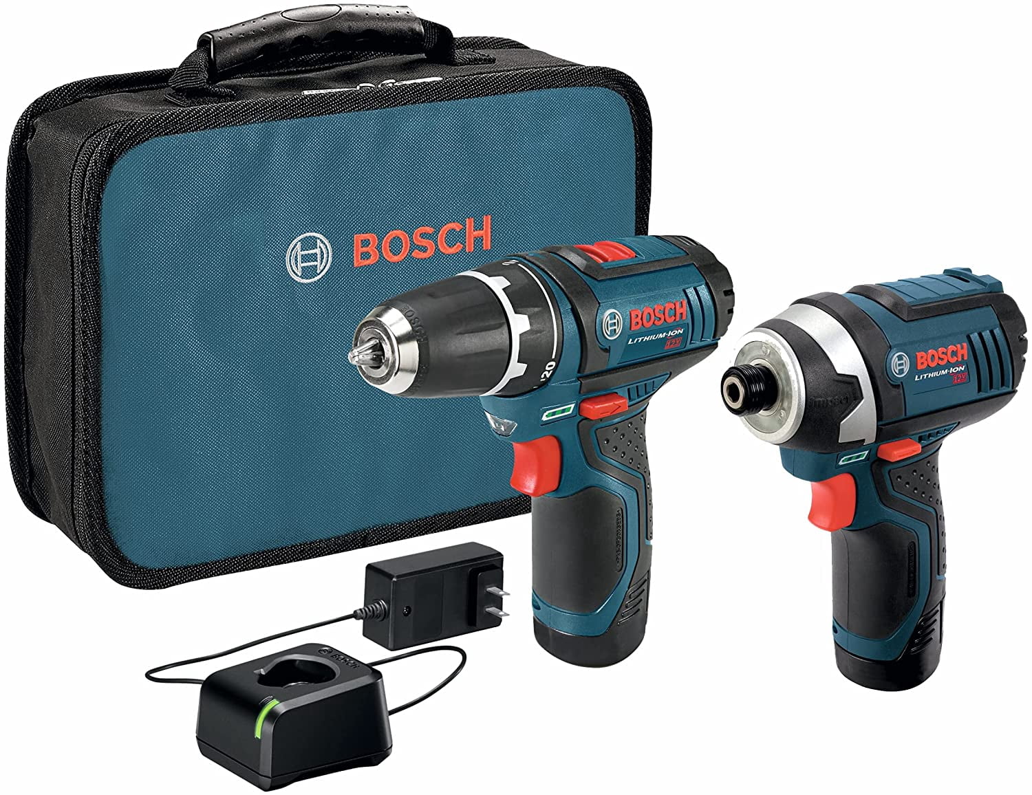 Bosch Power Tools Drill Kit  CLPK22 120, BC330 12 Volt, Two-Tool Drill Kit