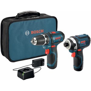 Bosch Kit de forage pour outils électriques CLPK22 120, BC330 12 Volt, kit de forage à deux outils