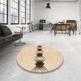 thumbnail image 4 of Ahgly Company Tapis Rectangulaire Lavable en Machine Intérieur Transitionnel Pérun Brun, 2 Pieds x 4 Pieds, 4 of 7