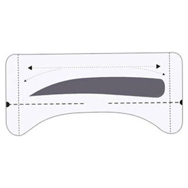 pitrice 8 Pairs Grooming Shaping Eyebrow Template Stickers Eyebrow Stencils Drawing Card