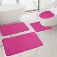 thumbnail image 2 of Bdday Carpets for Living Room Memory Foam Bath Mat 4 Set Bathroom Rugs for 4 Pcs Toilet Mats Universal Soft Comfortable Water Absorption Non-Slip Thick Machine Washable Easier To Dry Dark Floor Rug, 2 of 8