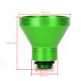 thumbnail image 2 of Green Aluminum Oil Filler Funnel 20mm Universal Oil Catch Drain Motorcycle, 2 of 12