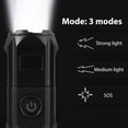 thumbnail image 4 of Rechargeable Tactical Flashlight LED Flashlight 3000 Lumen 3 Modes Zoomable Waterproof with Rechargeable Battery Handheld Flashlight for Camping Hiking Biking Outdoor Activity, 4 of 11