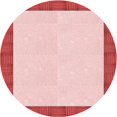 thumbnail image 1 of Ahgly Tapis Rond Lavable en Machine Intérieur Transitionnel Rouge Clair Rose, 3 Pieds Rond, 1 of 7