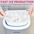 thumbnail image 4 of Frigidaire 26 lbs. Bullet Ice Maker, Countertop Ice Machine with LED Controls, Silver, 4 of 11
