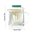 thumbnail image 3 of Borosilicate Glass Water Cup 850ml Heat Resistant with Detachable Filter Screen, Square Pitcher for Tea, Juice, Cold Beverages, Dishwasher Safe, Multiple Colors, 3 of 7