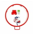 thumbnail image 3 of ZheElen Boys Girls Basketball Hoop Portable Removable Washable Weatherproof Rim Indoor Outdoor Net with 8 Mounting Screws 32cm, 3 of 6