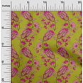 thumbnail image 1 of oneOone Polyester Lycra Fabric Leaves|Floral & Paisley Block Decor Fabric Printed BTY 56 Inch Wide, 1 of 4