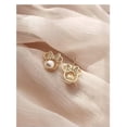 thumbnail image 4 of HOOUN Boucles d'Oreilles Clous pour Femme en Or Perle Mickey Mouse, 4 of 5