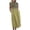 Yellow, variant on Dress for Women, Summer Cotton Linen Boho Casual Fashion Sleeveless Dress Vacation Wear
