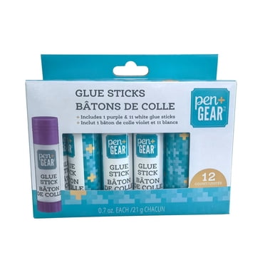 pen+GEAR Glue  Stick 12pk *21g(0.7oz) Packed  in Paper Box, Dry Time 5–10 Minutes.