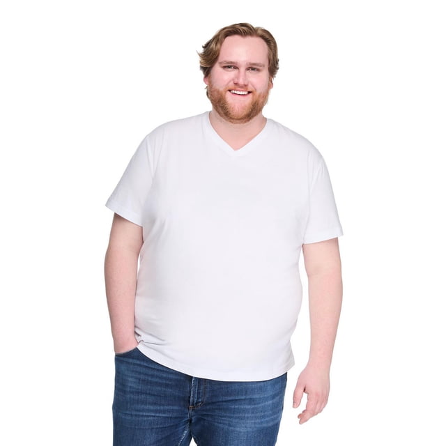 George Big Men's Stretch V-Neck T-Shirt