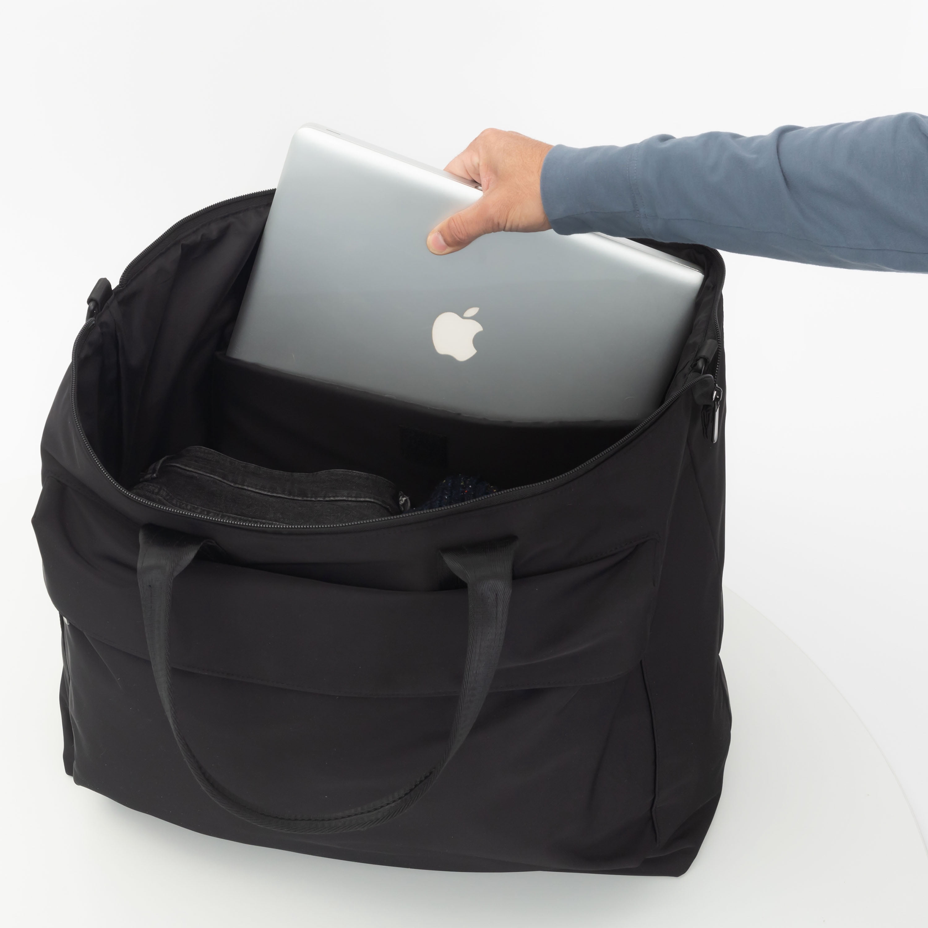 Jetstream Sac Week-End 20 po, Sac de Voyage avec Pochette pour Ordinateur Portable, Noir