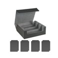 thumbnail image 2 of Bunblic 1800+Card Case Deck Box Sturdy Organizer for Basketball Cards Black Lined In Gray, 2 of 8