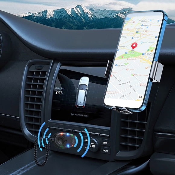 CEHVOM Car Accessories, Bluetooth Transmitter And Receiver For Car Phones 5.3 Bluetooth Audio Adapter For Car Bluetooth Audio