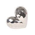 thumbnail image 1 of Sagebrook Home Coeur en Céramique Argentée 11.5", 1 of 2