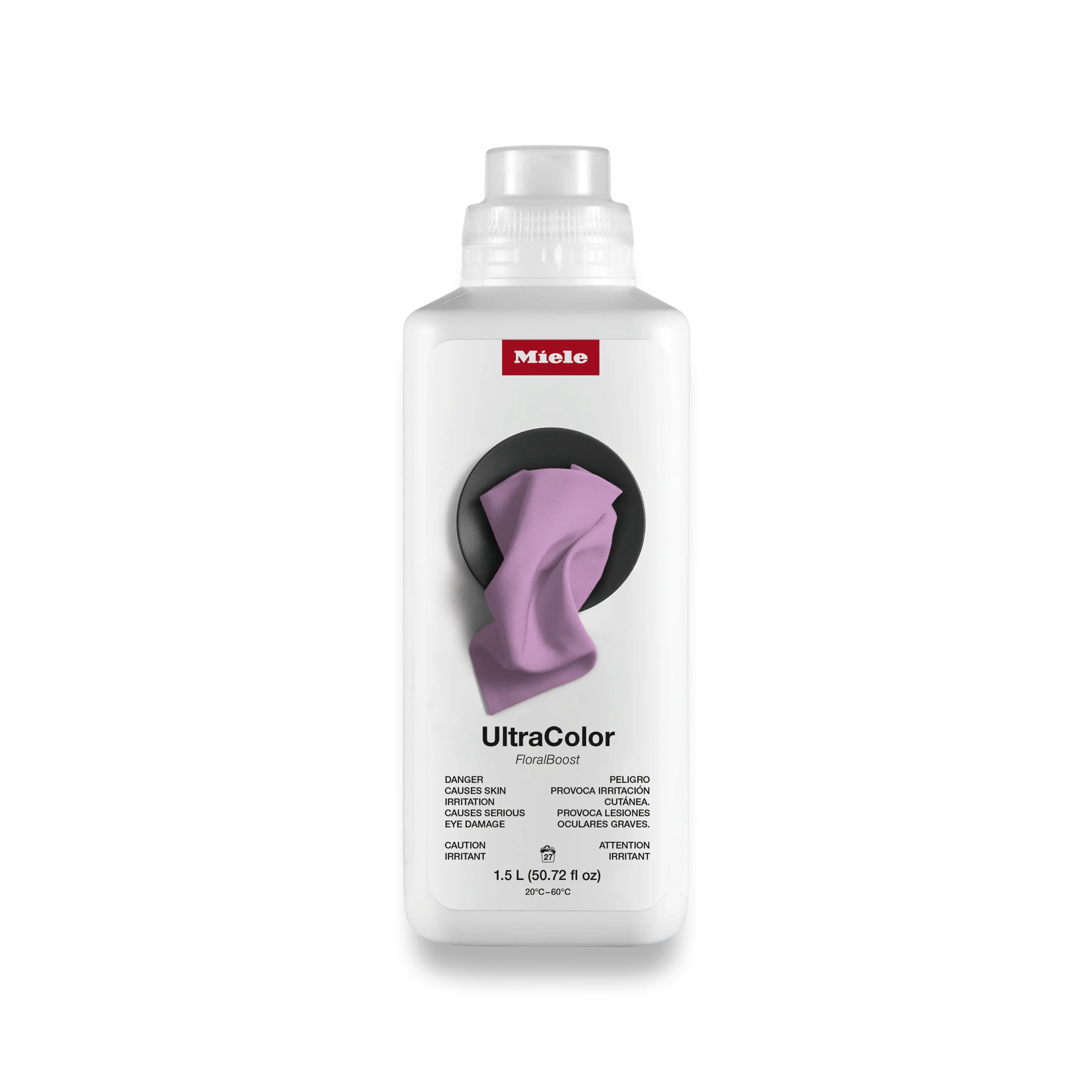 Miele Original UltraColor FloralBoost Liquid Laundry Detergent for Miele Washing Machines, Fragrant Colour Protection, 1.5 L - 12277410
