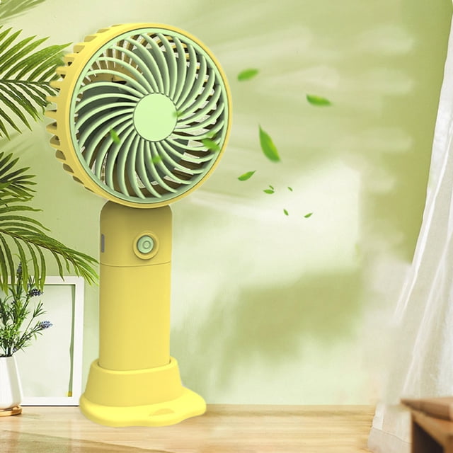 Wzzjkit Portable Fan Handheld Turbo Fan USB Rechargeable Silent Student Dormitory Office Portable Wind Turbine Fan Mini Fan