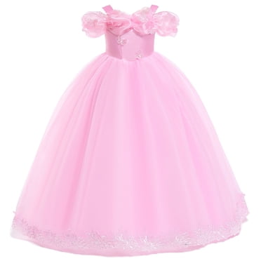 Cinderella Butterfly Princess for Girls Costume Luxury Dress Christmas Halloween Masquerade
