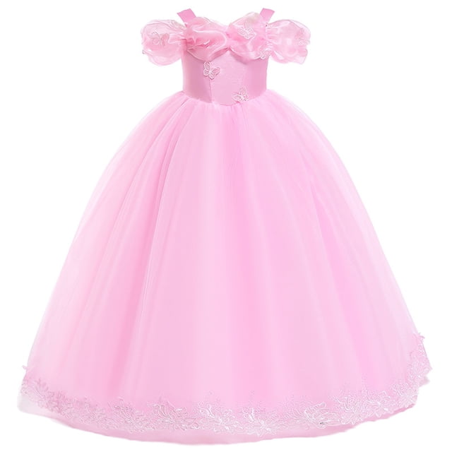 Cendrillon Robe de Princesse Papillon pour Filles Costume de Luxe Noël Halloween Mascarade