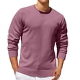 thumbnail image 1 of Jalioing Men's Crew Neck Sweaters Casual Basic Long Sleeve Pullover Sweater Fall Winter Solid Color Knit Shirts, 1 of 5
