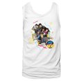 thumbnail image 1 of Saved By The Bell 80s Comedy Sitcom Whole Gang In Pastels Adult Tank Top Tee, 1 of 2