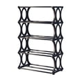 thumbnail image 1 of SLYNSHome 5-Tier Shoe Rack Organizer Metal Shelves for Closet Entry Dorm, Easy Assembly No Tools Needed, Sturdy & Ventilated - Black, 1 of 9