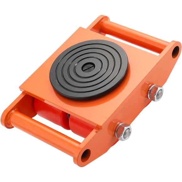 6 Ton Machinery Skate Dolly with 360 Rotating Non-Slip Platform and 4 Wheels