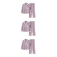 thumbnail image 4 of pitrice Satin Pyjama Set Women - Comfortable Fit Romantic Look Sexy Soft Various Colors B6804 XL,1 3Set, 4 of 6