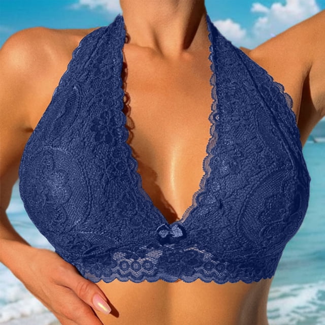 DecSea Front Closure Bra for Womens Cami Lace Comfort Wireless Full Coverage Womans Sleep Bra