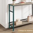 thumbnail image 4 of Kojooin Table Console, Table d'Entrée à 2 Niveaux avec Tablette Réglable, Table Étroite pour Couloir, Vestibule Ou Salon, 4 of 7