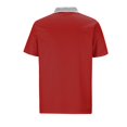 thumbnail image 4 of Chemises pour Hommes, Mode Décontractée Couleur Unie Fermeture Éclair Manches Courtes Col Rabattu Blouse, 4 of 5
