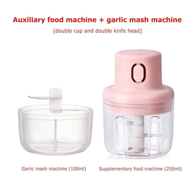 Wireless Electric Meat Grinder Food Chopper Mini Stainless Electric Kitchen Chopper Meat Grinder Shredder ,Easy Installation