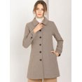 thumbnail image 3 of INSPIRE CHIC Manteau d'Hiver pour Femme à Col Peter Pan, à Simple Boutonnage, 3 of 6