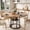 Red, variant on Ourlova 47.2 inch Round Dining Table for 4 6 Farmhouse Kitchen Table with Storage Shelf Modern Wood and Metal Circle Table for Dining Room Black
