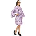 thumbnail image 2 of Bimba Robe Kimono Rose à Manches Longues pour Femme, par-Dessus, Imprimé Floral, Vêtement de Nuit - 8, 2 of 5
