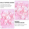 thumbnail image 3 of UPOUART 24 Pcs Boules de Décoration de Gâteau en Plastique Rose Réutilisables pour Anniversaire d'Enfants, 3 of 8