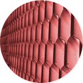 thumbnail image 1 of Ahgly Company Machine Washable Indoor Round Transitional Cranberry Red Area Rugs, 7' Round, 1 of 7