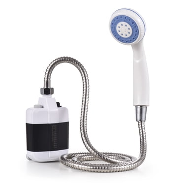Portable Camping Shower Outdoor USB Rechargeable Electric Shower Pump for Camping Car Washing Gardening Pet Cleaning Black