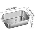 thumbnail image 3 of 316 Stainless Steel Roasting Pan, Deep Rectangular Baking Tray for Fish and Meat, Induction Cooktop Compatible, Dishwasher Safe, Versatile Kitchen Tool, 3 of 5
