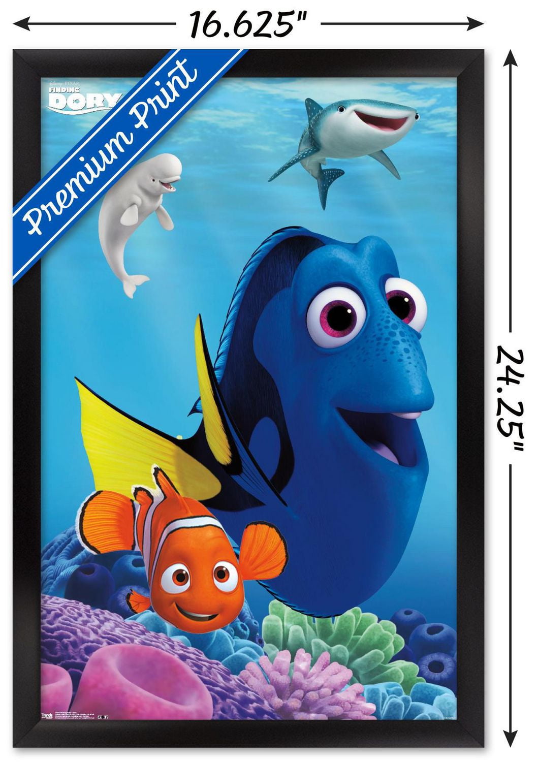 Disney Pixar Finding Dory - Wall Poster, 22.375" x 34"
