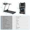 thumbnail image 2 of Gymax Tapis Roulant Électrique Pliant, Machine de Course de Designer Italien avec Ceinture de Fréquence Cardiaque, 2 of 10