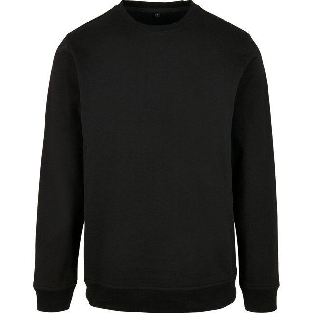 Build Your Brand Chandail en Molleton Basique à Col Rond pour Hommes