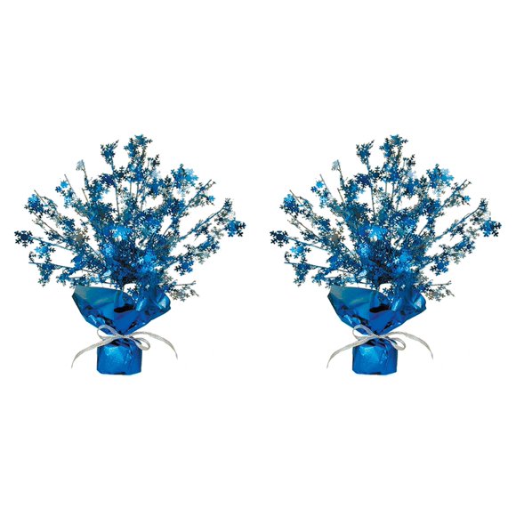 Beistle Centres de Table Flocon de Neige 15 Pouces (Bleu), Lot de 2