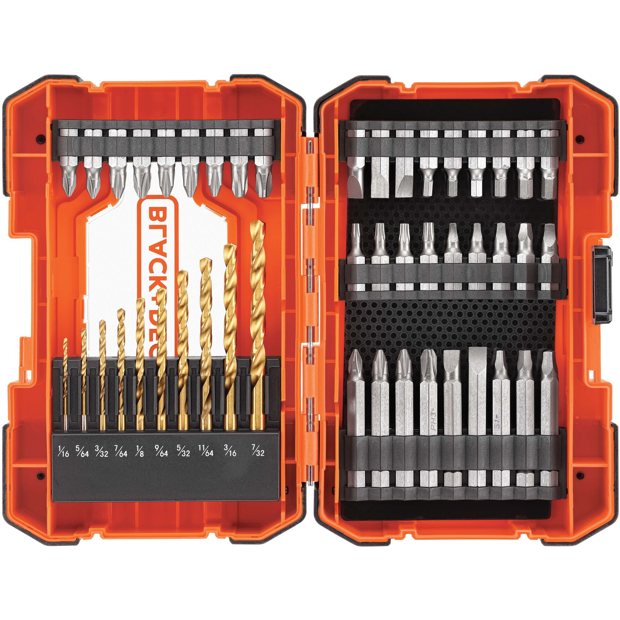 BLACK+DECKER BDA46SDDDAEV 46 Piece Drill/Screwdriver Bit Accessory Set